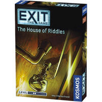The House Of Riddles | Exit: The Game - A Kosmos Game From Thames & Kosmos | Family-Friendly, Card-Based At-Home Escape Room Experience For 1 To 4 Players, Ages 10+, Multi-Colored