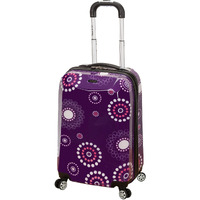 Rockland Vision Hardside Spinner Wheel Luggage, Purple Pearl, Carry-On 20-Inch