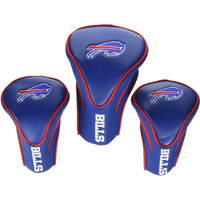 Team Golf Nfl Buffalo Bills Contour Golf Club Headcovers (3 Count) Numbered 1, 3, & X, Fits Oversized Drivers, Utility, Rescue & Fairway Clubs, Velour Lined For Extra Club Protection
