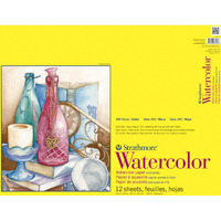 Strathmore 300 Series Watercolor Paper Pad, Top Wire Bound, 18X24 Inches, 12 Sheets (140Lb/300G) - Artist Paper For Adults And Students - Watercolors, Mixed Media, Markers And Art Journaling