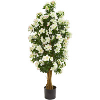 Nearly Natural 57In. Azalea Artificial Tree