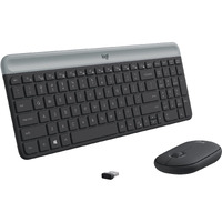 Logitech Mk470 Slim Wireless Keyboard And Mouse Combo - Modern Compact Layout, Ultra Quiet, 2.4 Ghz Usb Receiver, Plug N' Play Connectivity, Compatible With Windows - Graphite