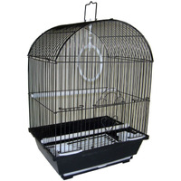 Yml A1104Blk Round Top Style Small Parakeet Cage, 11 X 9 X 16