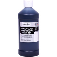 Handy Art Black Velvet Waterproof India Ink 16 Ounce