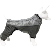 Pet Life Aura-Vent Lightweight 4-Season Stretch And Quick-Dry Full Body Dog Jacket, Xs, Grey