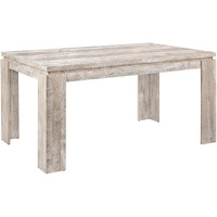 Monarch Specialties 36""X 60"" / Taupe Reclaimed Wood-Look Dining Table
