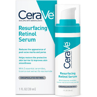 Cerave Resurfacing Retinol Serum For Post Acne Marks, Formulated With Licorice Root Extract & Niacinamide, Brightening Serum & Pore Minimizer For Face, Post Acne Skin Barrier Repair, Non-Comedogenic
