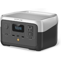 Ef Ecoflow Portable Power Station River 2, 256Wh Lifepo4 Battery/ 1 Hour Fast Charging, 2 Up To 600W Ac Outlets, Solar Generator (Solar Panel Optional) For Outdoor Camping/Rvs/Home Use
