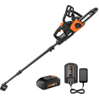 Worx Wg323 20V Power Share 10"" Cordless Pole/Chain Saw With Auto-Tension (Battery & Charger Included)