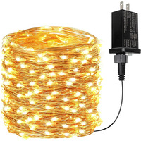 66Ft 200 Led Fairy Lights Plug In, Waterproof String Lights Outdoor 8 Modes Christmas Lights Bedroom Decor, Twinkle Lights For Girl's Room Garden Halloween Christmas Decorations (Warm White)