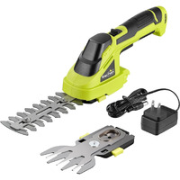 Snapfresh Cordless Grass Shear Bush Trimmer, 2 In 1 Handheld Hedge Trimmer, 7.2V Electric Grass Trimmer, Lightweight Shrubbery Trimmer Battery & Charger Included, Shrub Trimmer For Garden(Green)