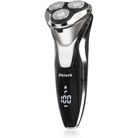 Phisco Electric Razor For Men - Precision Shavers For Man, Fast Charging, Cordless Wet & Dry Razors With Pop-Up Trimmer, Usb Plug-And-Play, Led Display