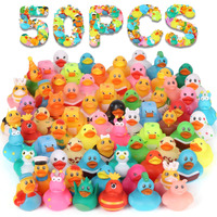 Rubber Ducks In Bulk 50 Pack, Ducks For Jeeps, Assorted Duckies For Jeep Ducking, Floater Duck Bath Toys For Kids Baby Showers Accessories, Birthday Gifts