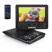 Yoton 9.5"" Portable Dvd Player For Kids And Car, 7.5"" Swivel Hd Screen With 4-6 Hours Built-In Battery, Support Sync Screen To Tv, Support Usb/Sd Card/Multiple Disc Formats