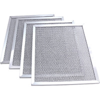 Kitchen Basics 101 4 Pk Aluminum Hood Vent Filter 97006931 Replacement For Broan Nutone Bp29 Exhuast Fan 1172137 5-3078 88150 99010121 (10.5 X 8.75 Inch)