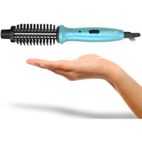 Mini Curling Iron Phoebe 3/4 Inch Dual Voltage Ceramic Tourmaline Ionic Hot Curler Brush With Traveling Bag For Europe, Professional, Travel For Short Hair
