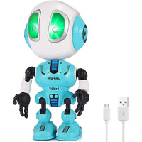 Ming Ying 66 Talking Robot For Kids Toys - Mini Robot Toys That Repeats What You Say, Robot Toys For 4 5 6 Year Old Girls And Boys, Stocking Stuffers For Boys And Girls (Blue)