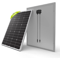 Newpowa 9Bb 120W 24V Solar Panel High-Efficiency Monocrystalline 24V Pv Module Designed For 24V Off Grid System, Charge Your 24V Battery Of Rv, Boat, Camper, Trailer, Gate Opener