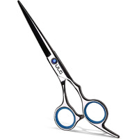 Hair Cutting Scissors, Ulg Professional Hair Scissors 6.5 Inch Right-Hand Razor Edge Barber Scissors Salon Hair Cutting Shears Made Of Japanese Stainless Steel, Hand Sharpened Blue