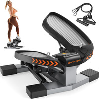 Sportsroyals Stair Stepper For Exercises-Twist Stepper With Resistance Bands And 330Lbs Weight Capacity