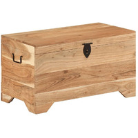 Vidaxl Reclaimed Wood Storage Chest - Multicolor Vintage Entryway Trunk, Handmade Bench/Table For Living Room/Side/Coffee Use