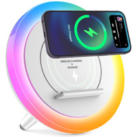 Sidvar Bluetooth Speaker Night Lightsr,Wireless Charging Modern Speaker,Best Teenage Birthday Gift Ideas Tween Girls Gifts/Please Use The Original Adapter