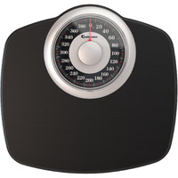 Adamson A25 Scales For Body Weight - Up To 400 Lb - New Version - 5.3"" Dial On 12.4"" X 12"" Platform - Anti-Skid Rubber Surface - High Precision Bathroom Scale Analog - Durable With 20-Year Assurance