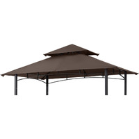 Mastercanopy Grill Gazebo Replacement Canopy Top For Model L-Gg001Pst-F (Brown)