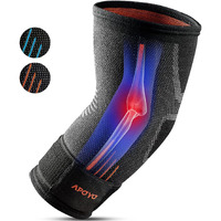 Apoyo Elbow Brace For Tendonitis And Tennis Elbow, Compression Sleeve For Arthritis, Workouts, Reduce Joint Pain During Fitness Activity (Large)