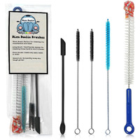 Blue Beetle Brushes - Glass Pipe Cleaning Kit, Glass Pipe Cleaner, Pipe Cleaner, Bowl Cleaner, Hookah Cleaning Kit, Bottle Cleaning Brushes