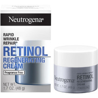 Neutrogena Retinol Face Moisturizer, Rapid Wrinkle Repair, Fragrance Free, Daily Anti-Aging Face Cream With Retinol & Hyaluronic Acid To Fight Fine Lines, Wrinkles, & Dark Spots, 1.7 Oz