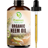 Organic Neem Oil For Skin Neem Oil For Hair Need Oil 100% Pure Cold Pressed Neem Oil For Essential Oil Mixing Neem Oil For Plants Neem Cake Massage Oil Neem Oil Spray For Indoor Plants 4Oz