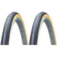 Kenda K35 Gumwall Sidewall 27 X 1-1/4 Road Bicycle Tires Wire Bead, Pair (2 Tires)