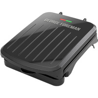 George Foreman 2-Serving Classic Plate Electric Indoor Grill And Panini Press, Black, Grs040B
