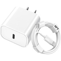 Wabklove Usb C Charger For Iphone Charger Fast Charging 20W Type C Wall Charger Block With 6Ft Long Usb C To Lightning Cable Compatible With Iphone 14Pro/13 Pro/12/12 Pro Max/11/Xs Max/Xs/Xr/X/8