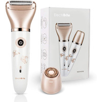 Electric Razor For Women - Painless 2-In-1 Women Shaver Hair Remover For Face, Legs And Underarm, Portable Waterproof Bikini Trimmer Wet And Dry Cordless Lady Hair Removal - Micro Usb Recharge