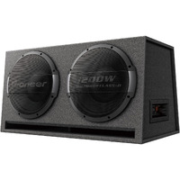 Pioneer Ts-Wx1220Ah Dual 12"" Ported Enclosure Active Subwoofer With Built-In Amplifier, Black