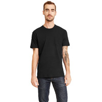 Next Level Unisex Pocket Crew L Black