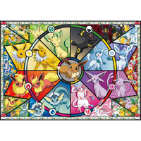 Buffalo Games - Pokemon- Eevee Evolutions Series 1 - 500 Piece Jigsaw Puzzle For Adults -Challenging Puzzle Perfect For Game Nights - Finished Size Is 21.25 X 15.00