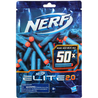Nerf Elite 2.0 50-Dart Refill Pack, 50 Foam Darts Compatible With All Official Blasters That Use Elite Darts, Kids Easter Basket Stuffers