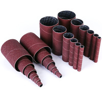 Lotfancy Spindle Sander Sleeves, 24Pcs Sanding Sleeves For Oscillating Sander, 60 80 120 240 Assorted Grit Sandpaper, 4-1/2    Length, 1/2   , 3/4   , 1   , 1-1/2   , 2   , 3    Diameter
