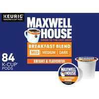 Maxwell House Breakfast Blend Mild Roast K-Cup Coffee Pods, 84 Ct Box