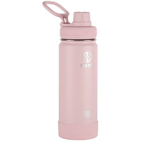 Takeya Actives Water Bottle With Spout Lid - Bottle With Double Stainless Steel Insulation - Dishwasher Safe & Bpa-Free - Bottle With Spout Lid & Removable Bumper - 24 Oz, Cucumber
