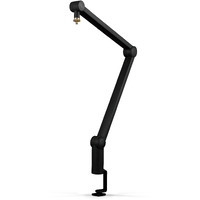 Blue Microphones Compass Premium Tube-Style Microphone Broadcast Boom Arm With Internal Springs, Desktop Clamp And Built-In Cable Management For Recording, Gaming, Streaming, Podcasting - Black