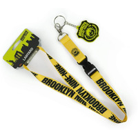 Brooklyn Nine Nine Official Lanyard For Keys & Id Badges | Accent Lanyard Id Holder For Work, Events, & Conventions | Includes A Bonus Rubber Police Badge Charm