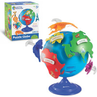 Learning Resources Puzzle Globe - 14 Pieces, Ages 3+ Preschool Learning Toys For Boys And Girls, Earth Globe For Kids