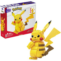 Mega Pok  Mon Building Toys Set Jumbo Pikachu With 806 Pieces, Articulated And Poseable, 12 Inches Tall, For Kids