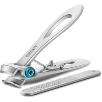 Szqht 15Mm Wide Jaw Opening Nail Clippers For Thick Nails,Finger Nail Clippers For Ingrown Toenail Clippers For Men,Tough Nails, Seniors, Adults(Silver)