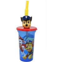 Paw Patrol Buddy Sips Tumbler With Straw And Unique 3D Character On Lid