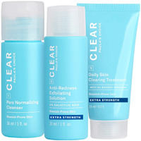 Paula's Choice Blemish Control, Clear Extra Strength Acne Travel Kit, 2% Salicylic Acid & 5% Benzoyl Peroxide For Severe Acne, Redness Relief, Two Week Trial Size